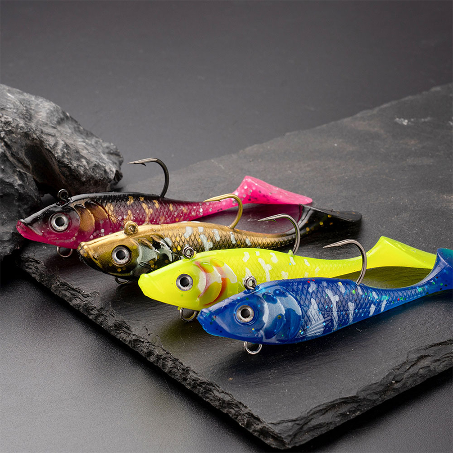 5PCS T-Tail Soft Bait Artifici - Fishing Lure Spinnerbait recension och pris
