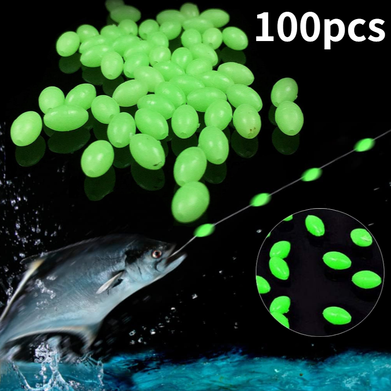 100pcs/lot Oval Night Luminous - Fishing Lure Accessories recension och pris