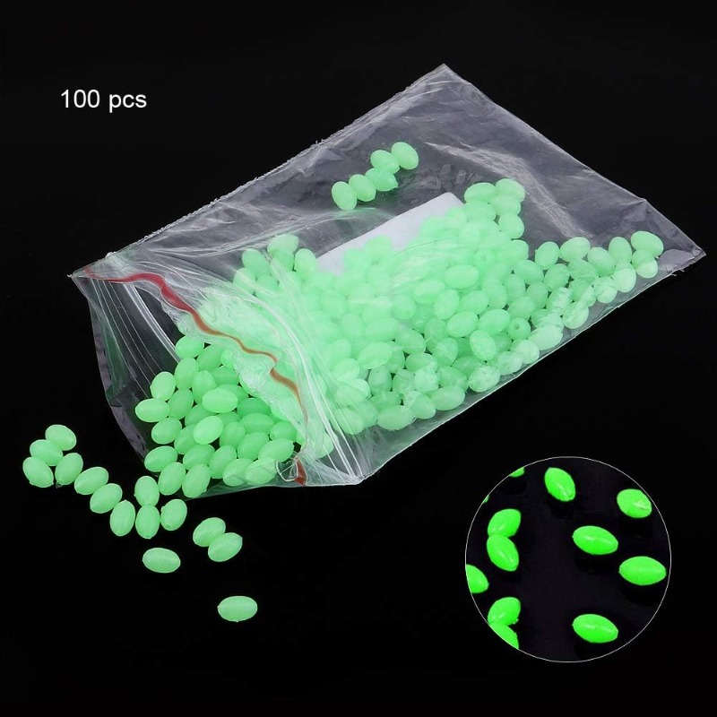 100pcs/lot Oval Night Luminous - Fishing Lure Accessories recension och pris