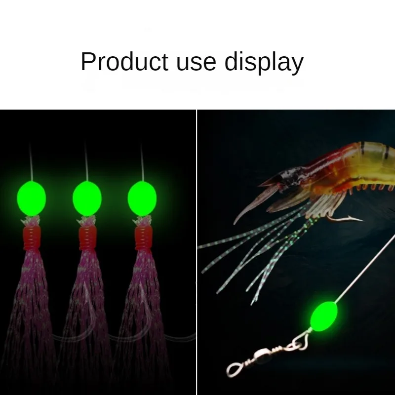 100pcs/lot Oval Night Luminous - Fishing Lure Accessories recension och pris