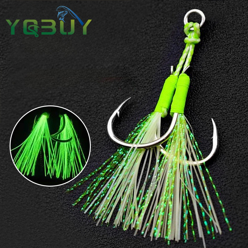 Luminous Fishing Hook 1/0-4/0  - Fishing Lure Jig recension och pris