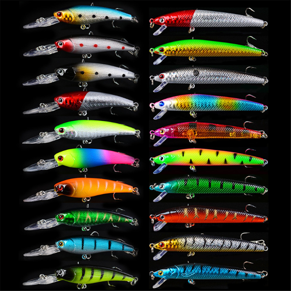 20pcs/lot Minnow Fishing Lures - Fishing Lure Topwater recension och pris