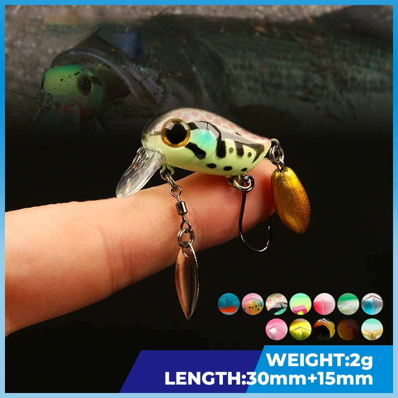 Floating Micro Crankbaits 30mm - Fishing Lure Topwater recension och pris