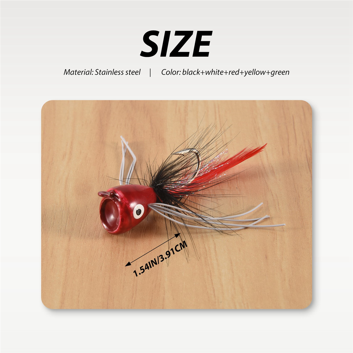 10PCS Fly Fishing Poppers,Topw - Fishing Lure Topwater recension och pris
