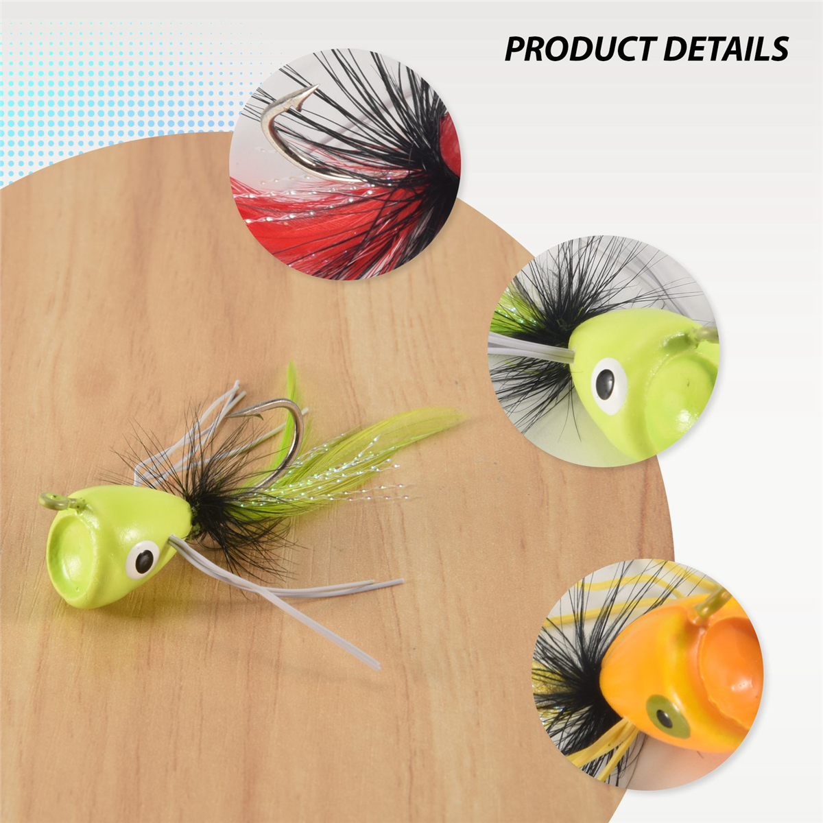 10PCS Fly Fishing Poppers,Topw - Fishing Lure Topwater recension och pris