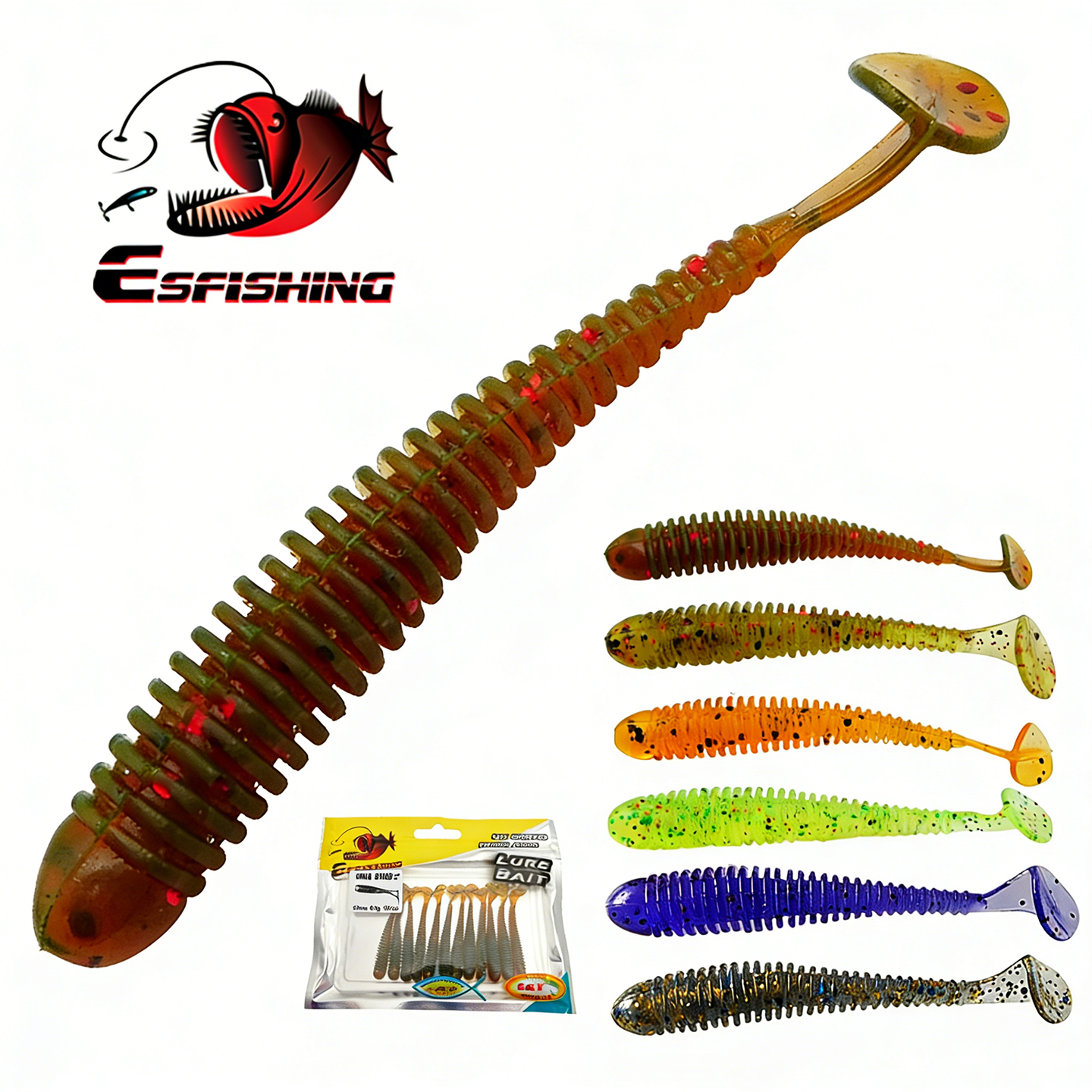 ESFISHING Swing Impact Ring Sh - Fishing Lure Soft Plastic recension och pris